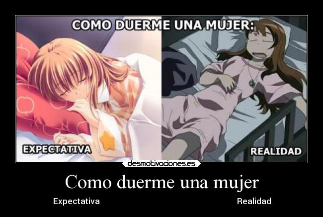Como duerme una mujer - 