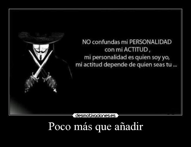 Poco más que añadir - 