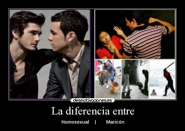 La diferencia entre -