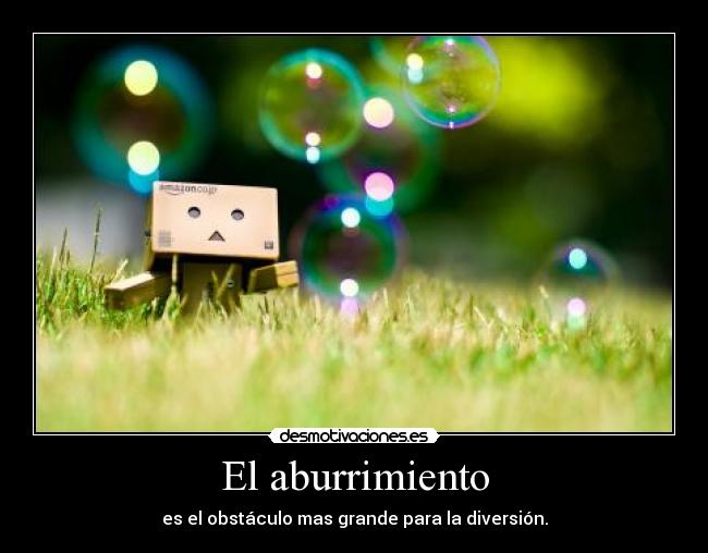 carteles danbo buerbujas pensando aburrimiento diversion desmotivaciones
