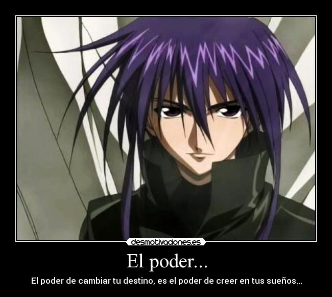 carteles poder destino suenos anime dark desmotivaciones