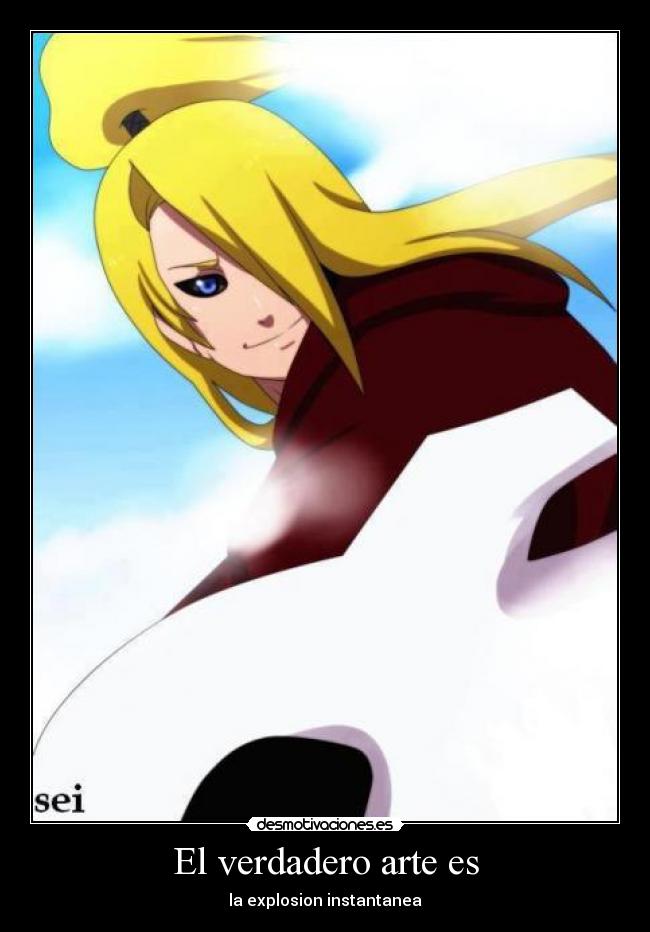 El verdadero arte es - la explosion instantanea