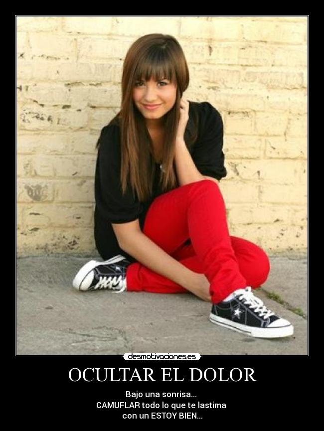 OCULTAR EL DOLOR -