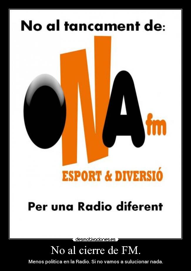 No al cierre de FM. - 