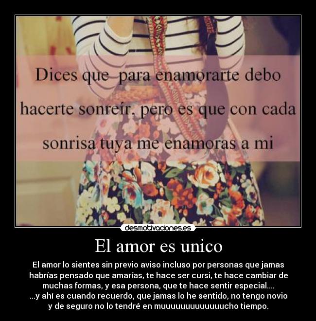 El amor es unico -