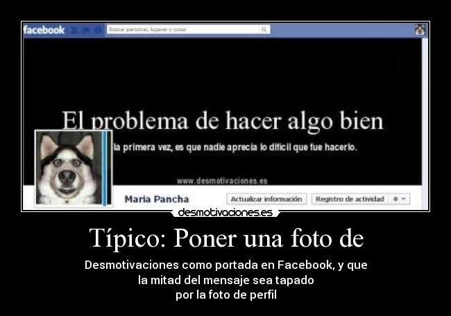 Típico: Poner una foto de -