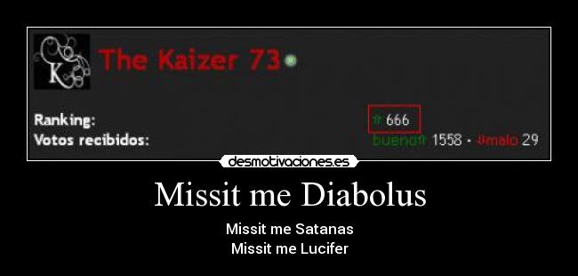 Missit me Diabolus - 