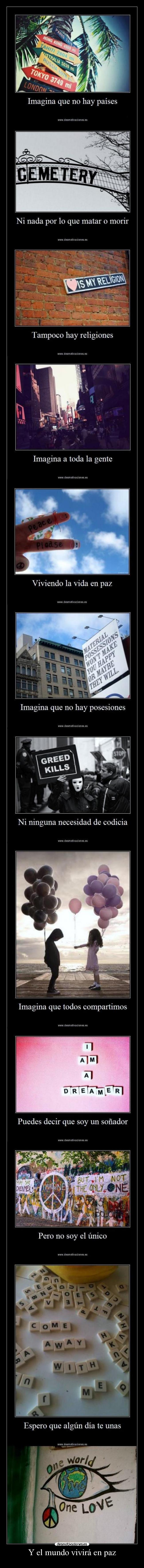 Y el mundo vivirá en paz - 