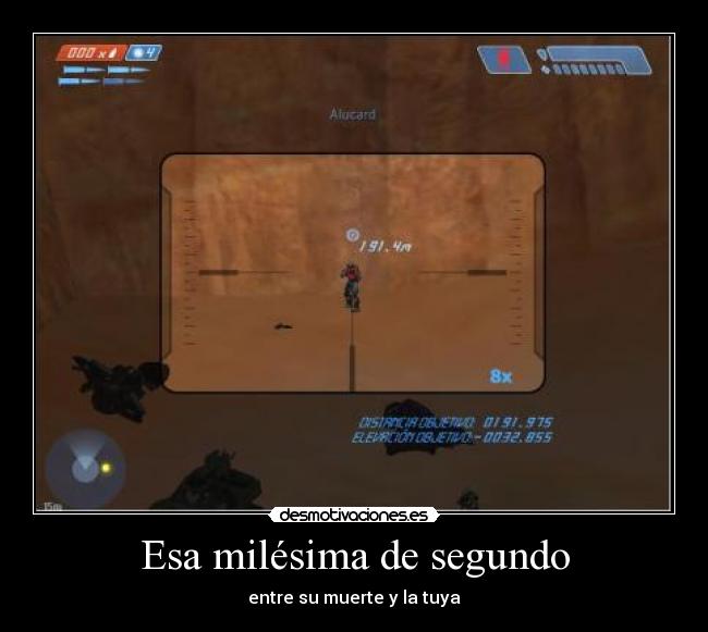 Esa milésima de segundo - entre su muerte y la tuya