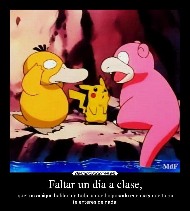 Faltar un día a clase, - 