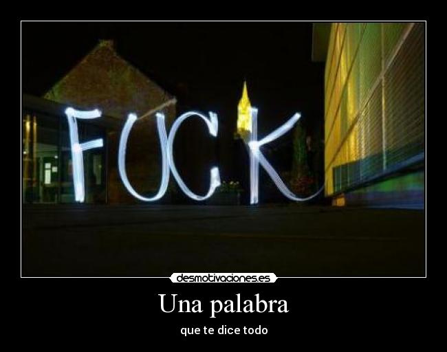 Una palabra - que te dice todo