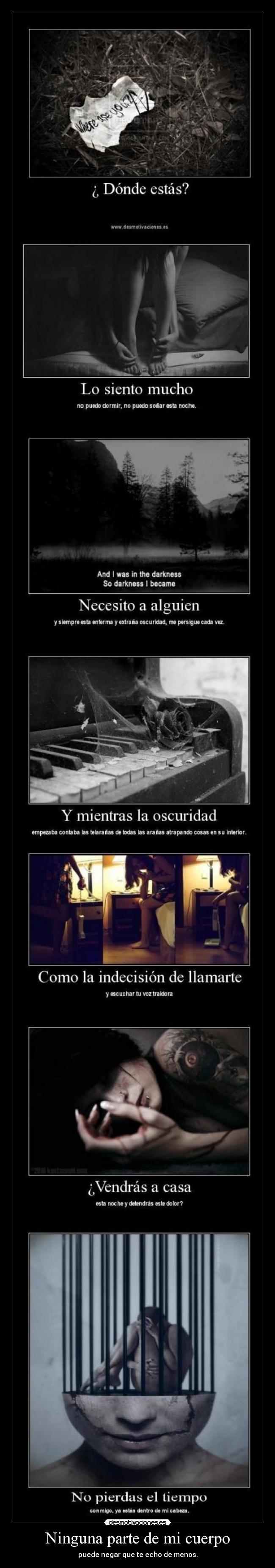 Ninguna parte de mi cuerpo -