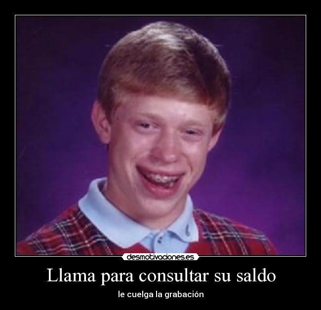 Llama para consultar su saldo -