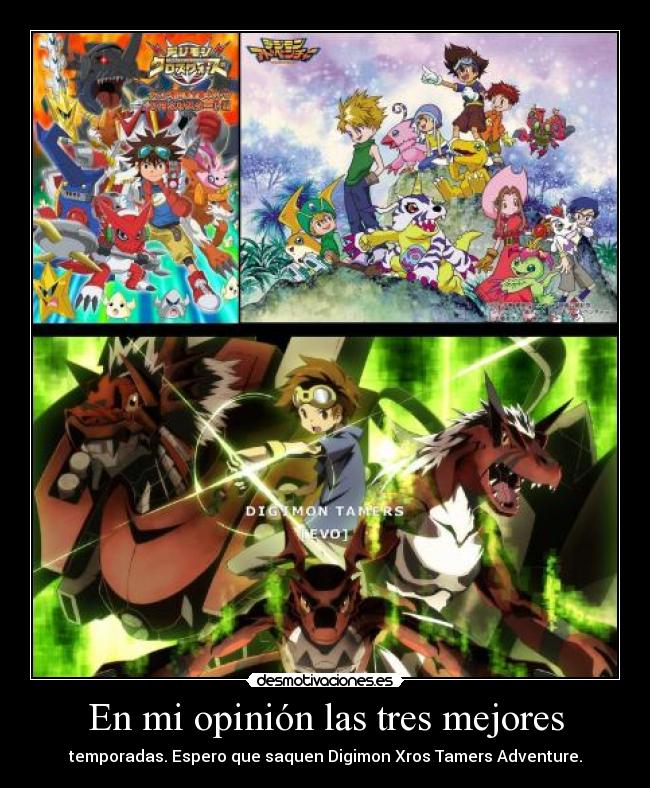 carteles digimon xros tamers adventure desmotivaciones
