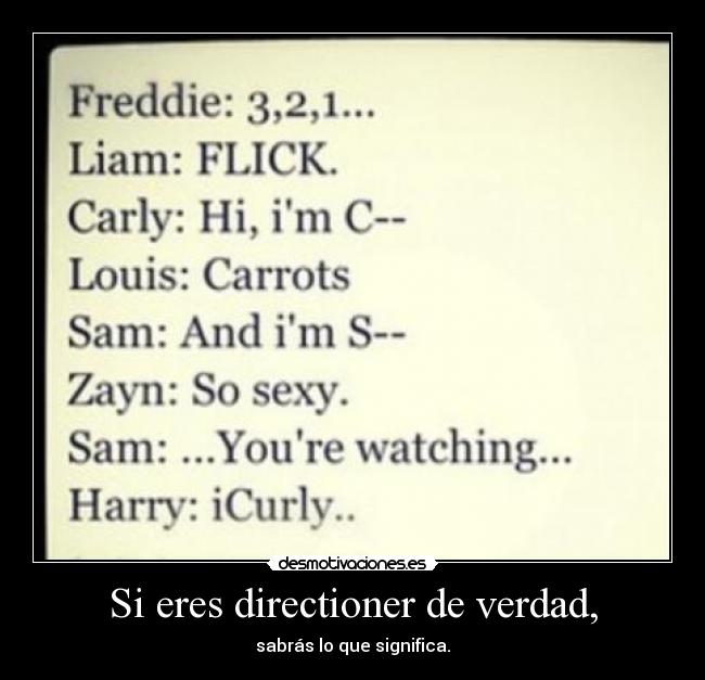 Si eres directioner de verdad, - 