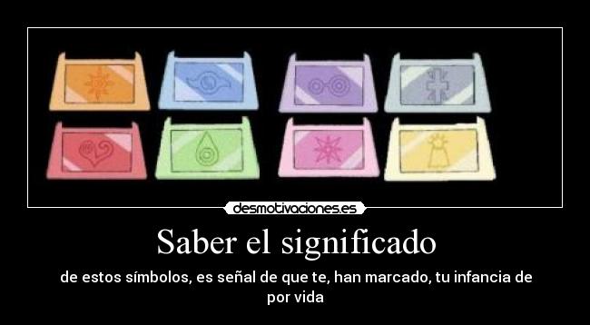 Saber el significado -