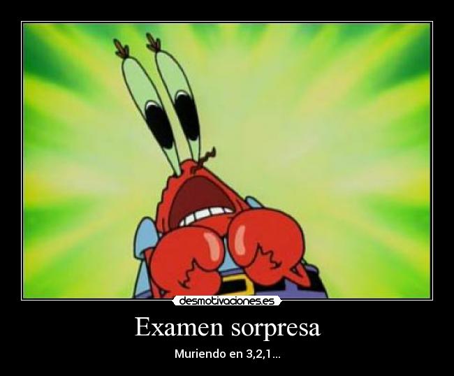 Examen sorpresa -