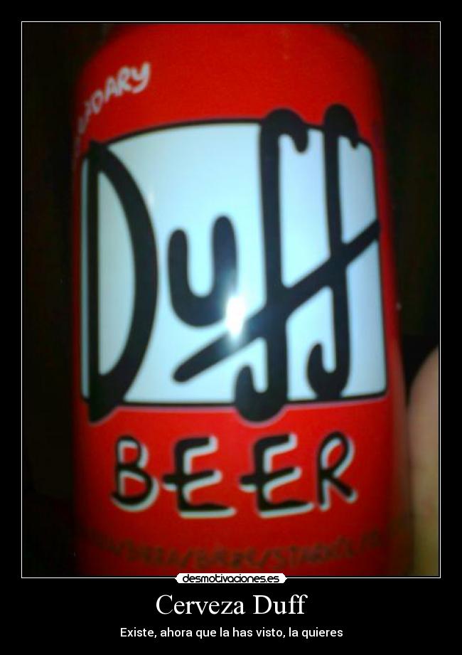 Cerveza Duff - Existe, ahora que la has visto, la quieres