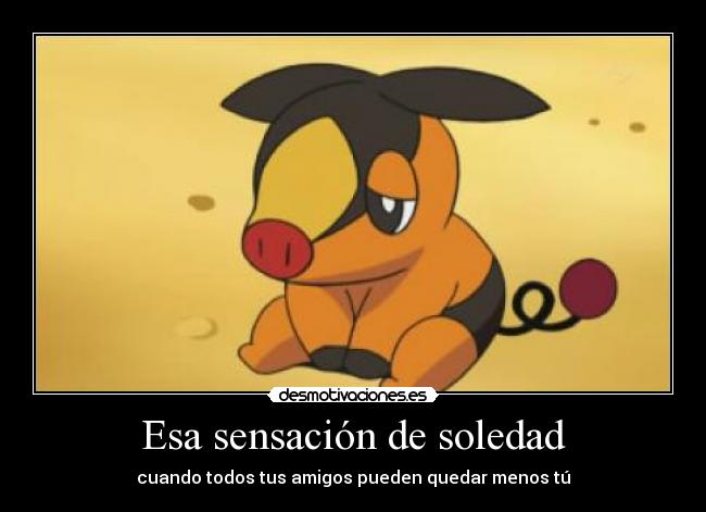 Esa sensación de soledad - 