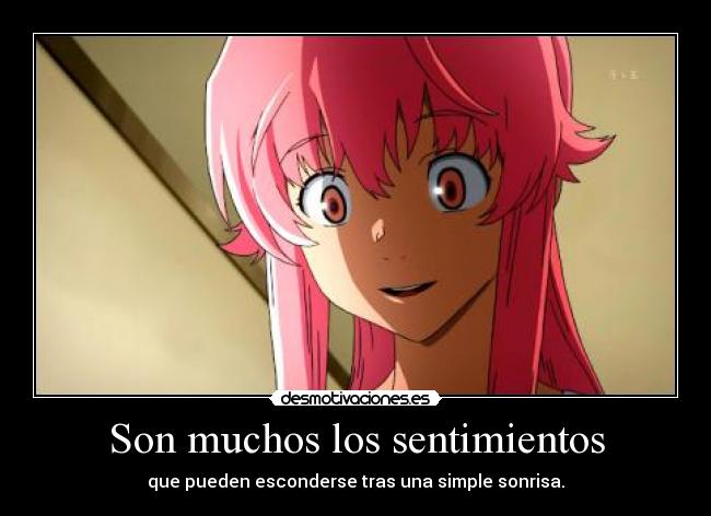 Son muchos los sentimientos -