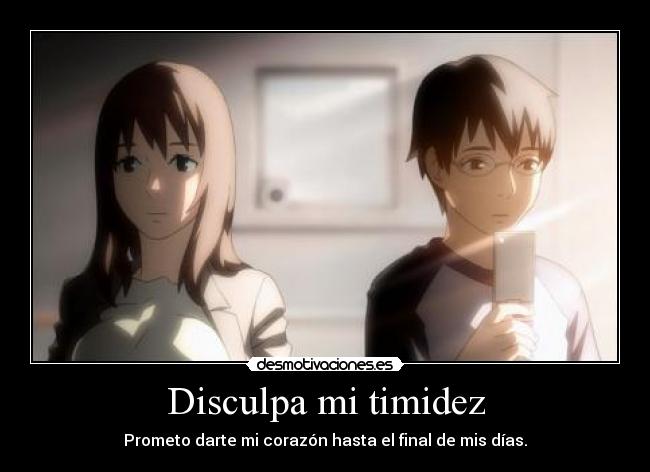 Disculpa mi timidez -