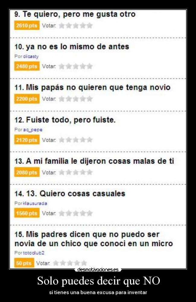 carteles excusa desmotivaciones