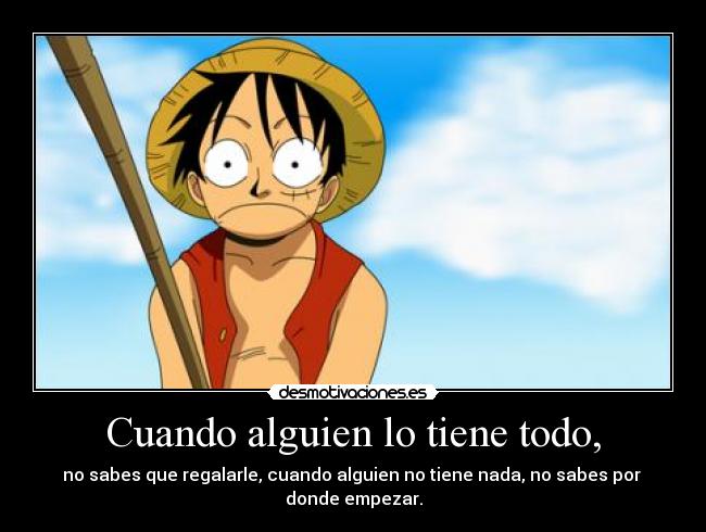 carteles one piece luffy anime manga frase diogenes linyera desmotivaciones