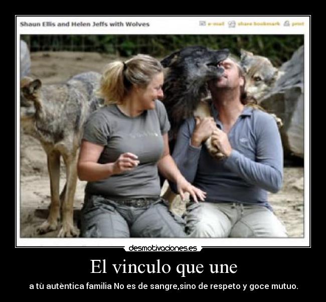 El vinculo que une - a tù autèntica familia No es de sangre,sino de respeto y goce mutuo.