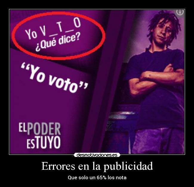 Errores en la publicidad - 