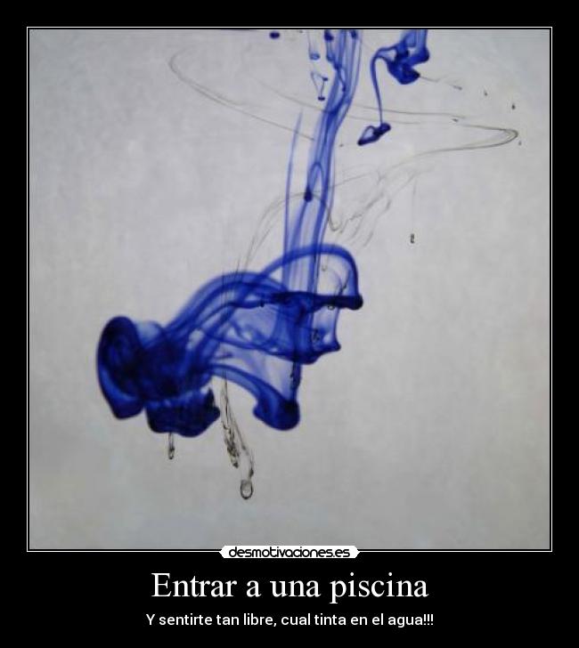 Entrar a una piscina -