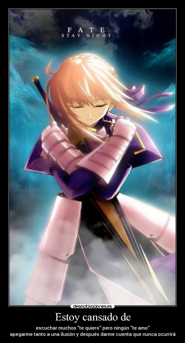 Estoy cansado de - 