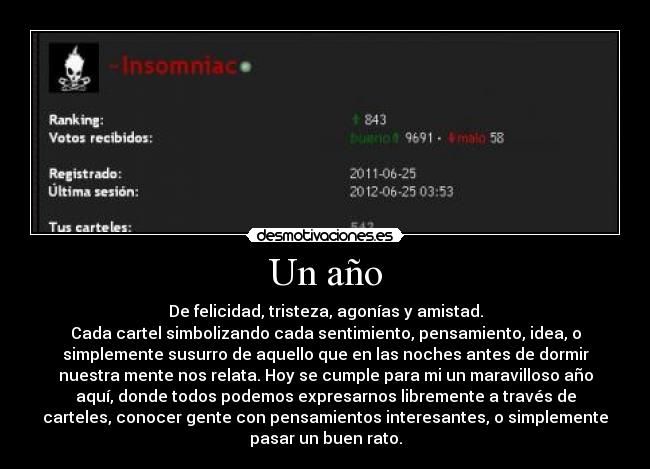 Un año -