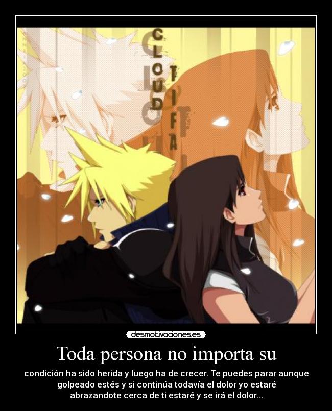 carteles finalfantasy videojuegos cloud tifa reflexion samuraix desmotivaciones