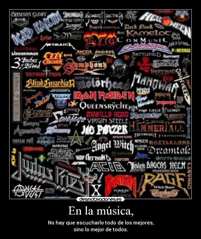 carteles musica musica rock heavy cultura todo desmotivaciones