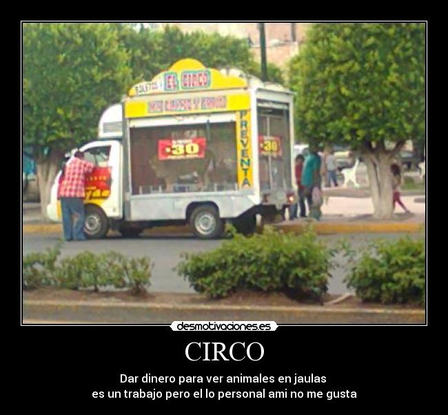 carteles circo animales shushi dinero desmotivaciones