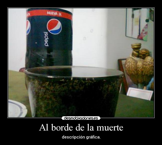 Al borde de la muerte - descripción gráfica.