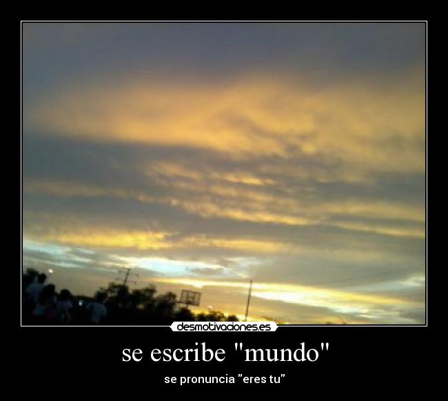 se escribe mundo - 