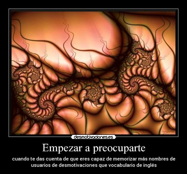 Empezar a preocuparte - 