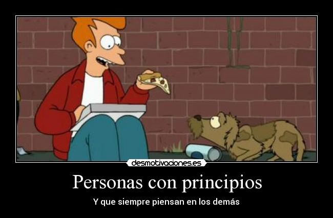 Personas con principios -