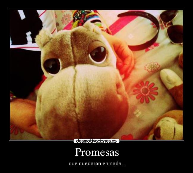 Promesas - que quedaron en nada...