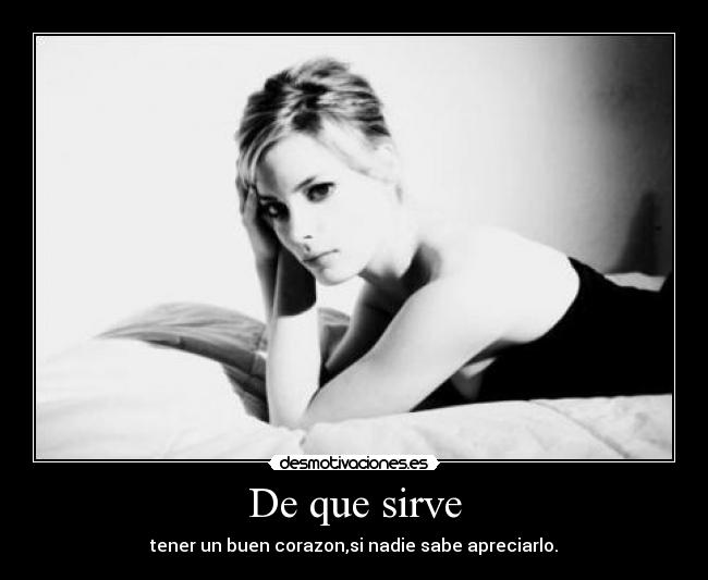 De que sirve -