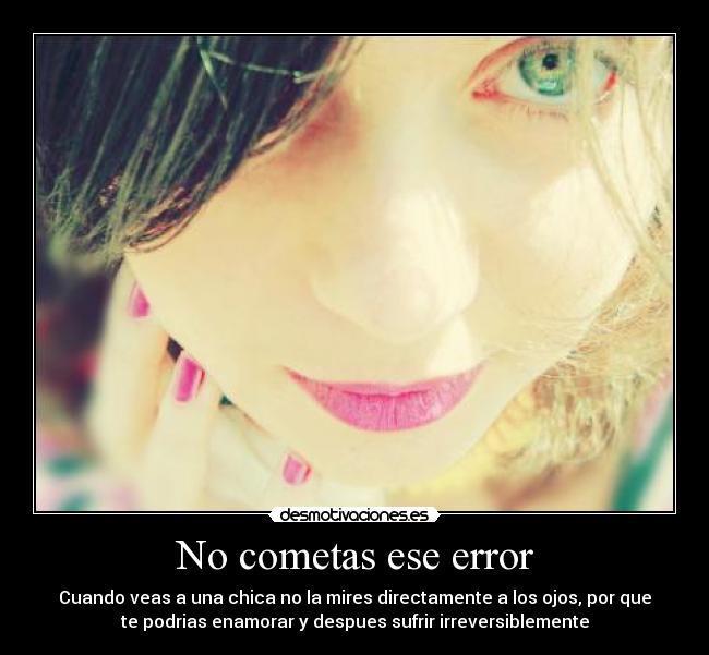 No cometas ese error - 