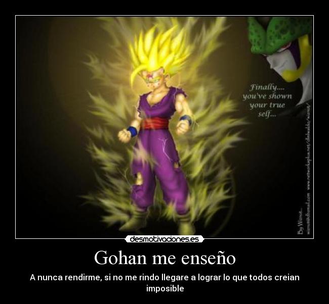 Gohan me enseño -