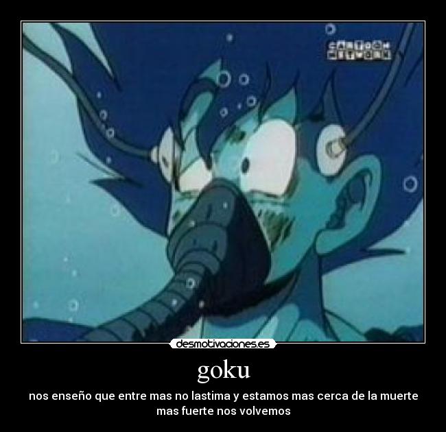 carteles samuels9saytori anime dragonball goku lastimado amor desmotivaciones