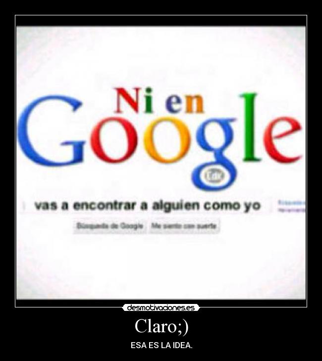 Claro;) -
