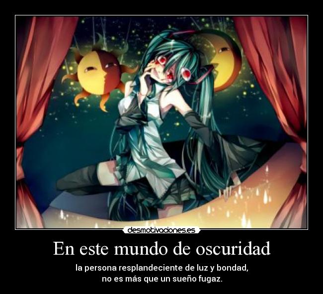 En este mundo de oscuridad -