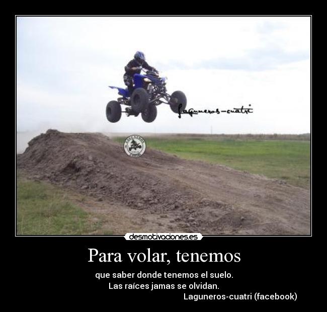 Para volar, tenemos -