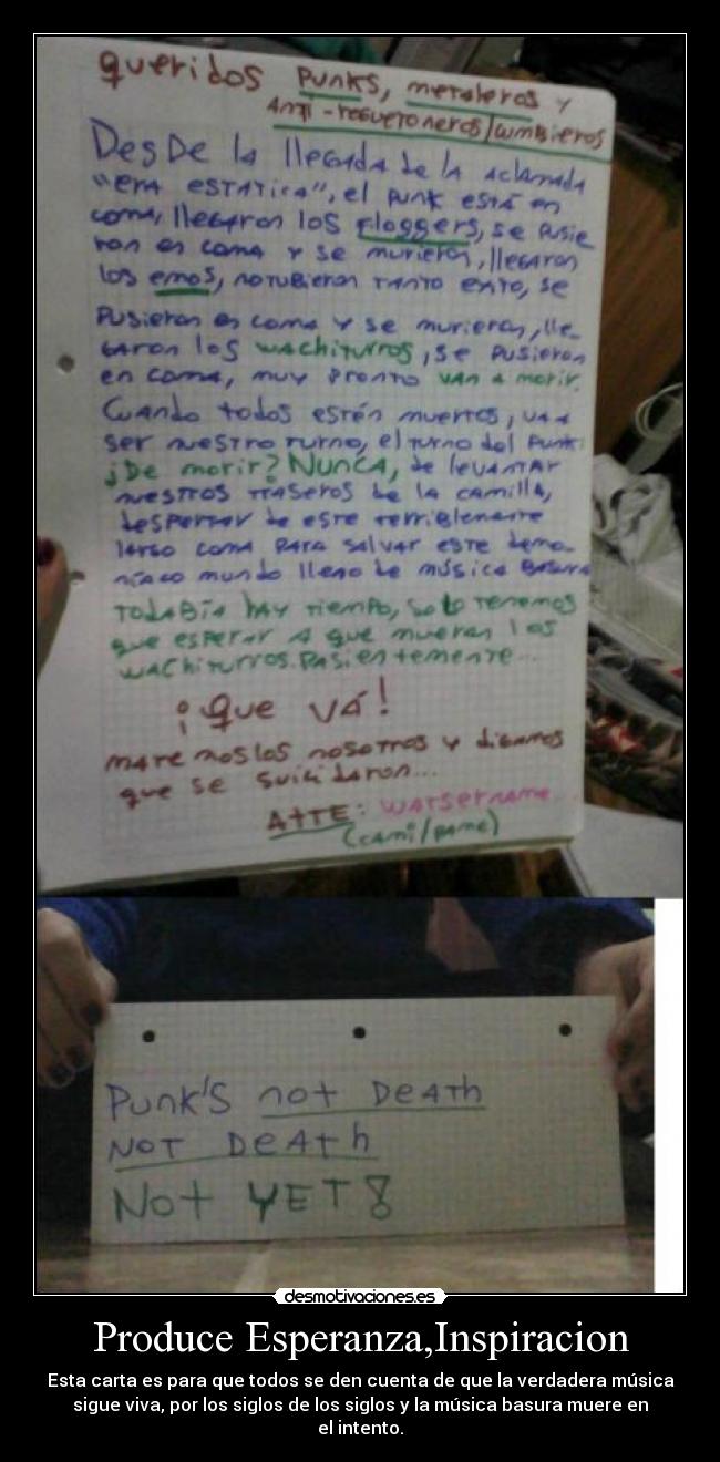 Produce Esperanza,Inspiracion -