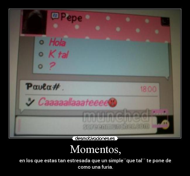 Momentos, - 