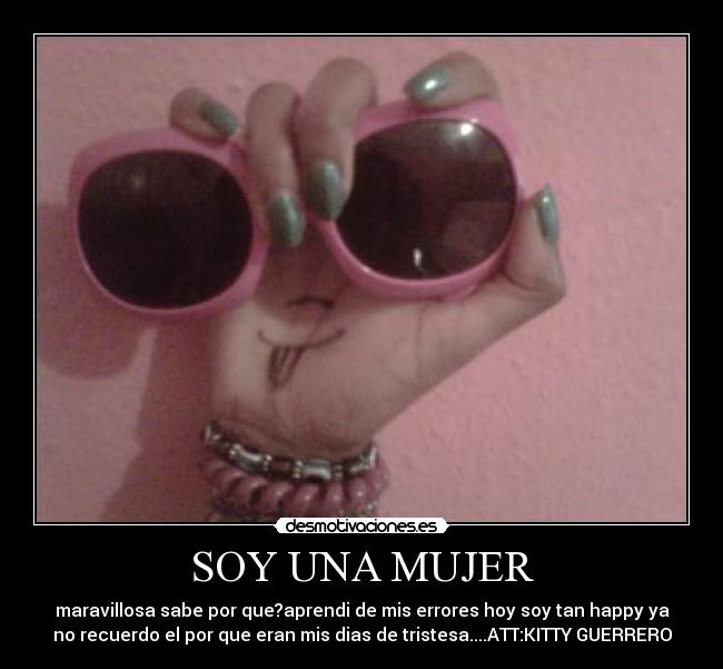 carteles mujer kitty guerrero desmotivaciones